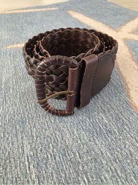 Brown Braided Belt